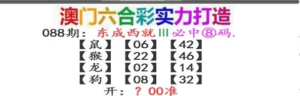 2025088期东成西就