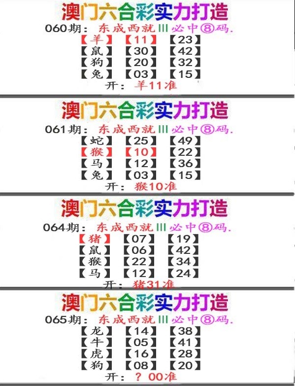 2025065期东成西就
