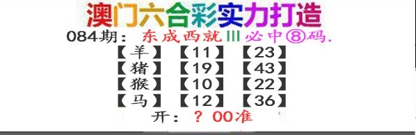 2025084期东成西就