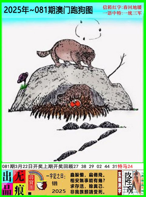 2025081期澳门跑狗无痕版