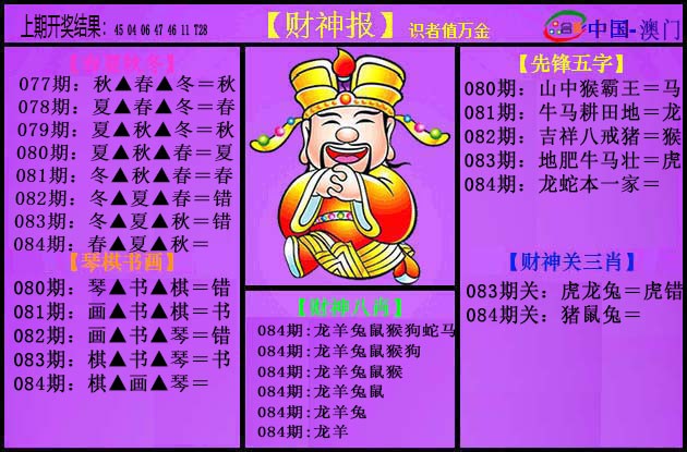 2025084期紫财神