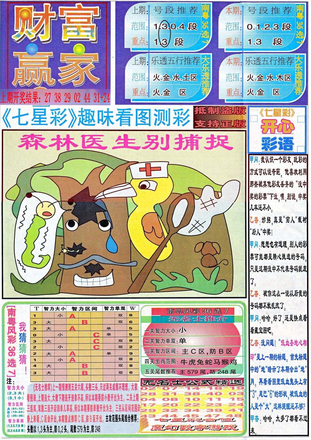 2025081期财富赢家（七星彩）