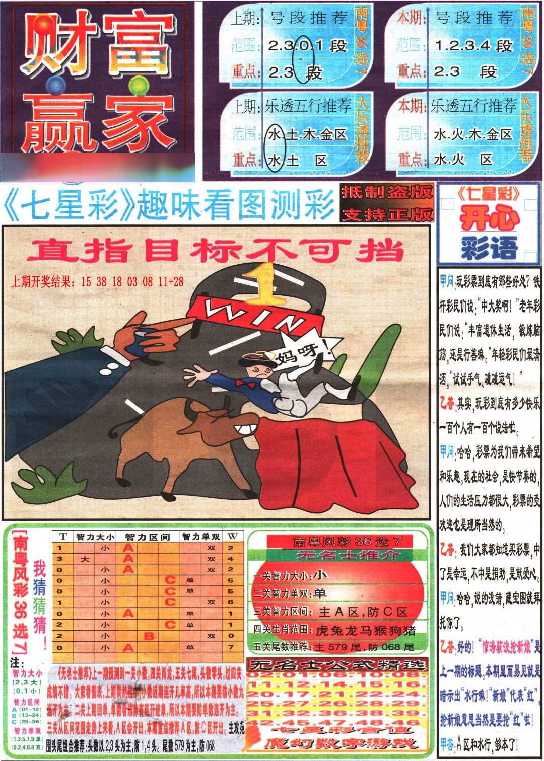 2025079期财富赢家（七星彩）