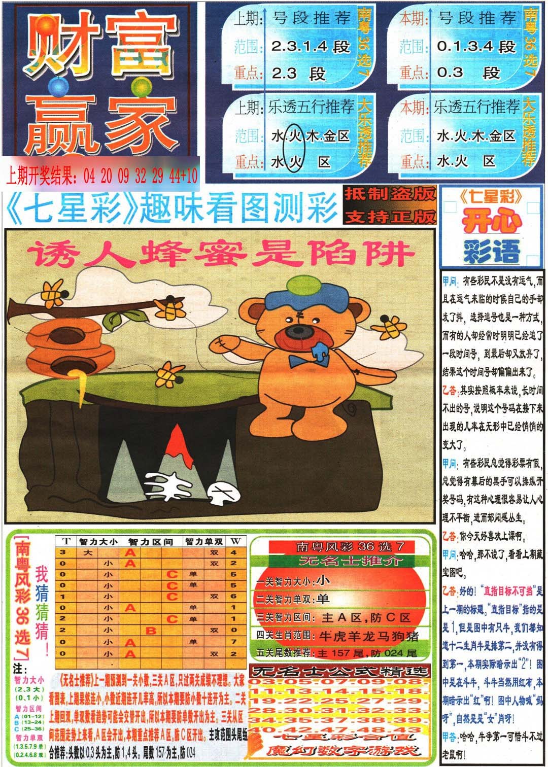 2025080期财富赢家（七星彩）