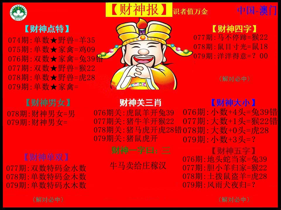 2025079期红财神