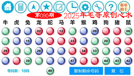 2025090期毛哥心水