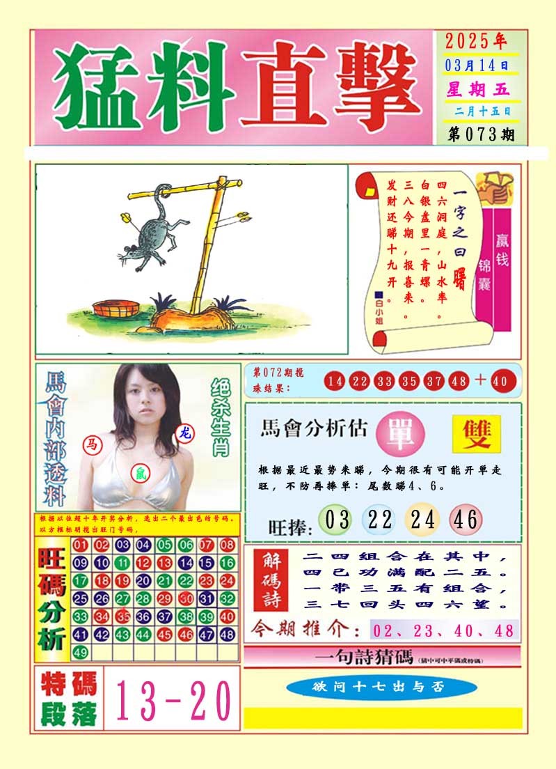 2025073期猛料直击A