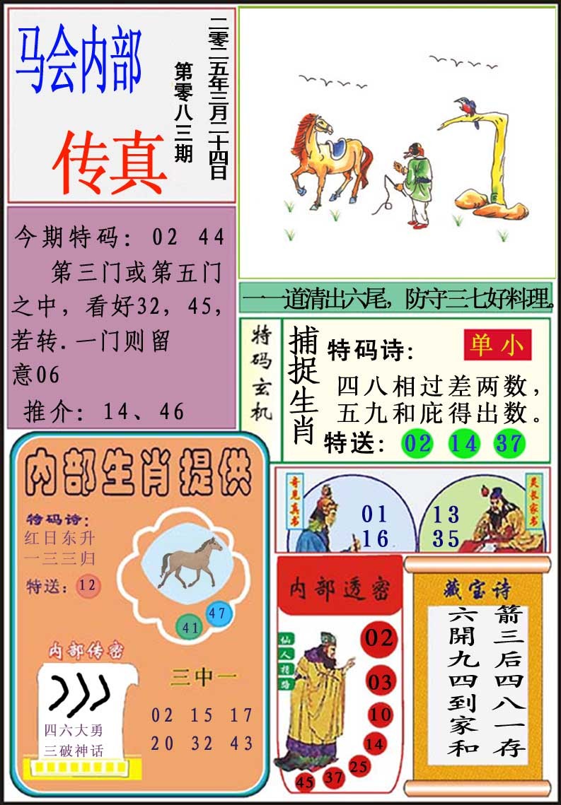 2025083期马会内部传真