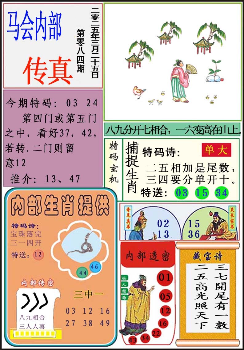 2025084期马会内部传真