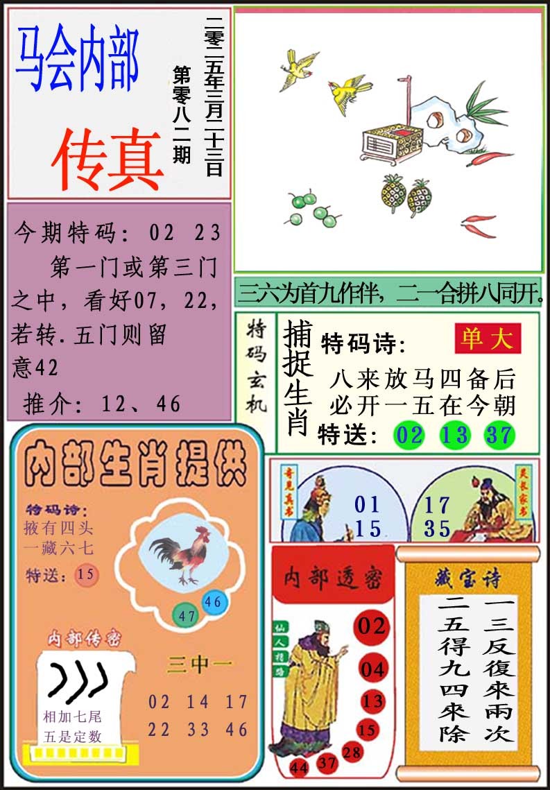 2025082期马会内部传真