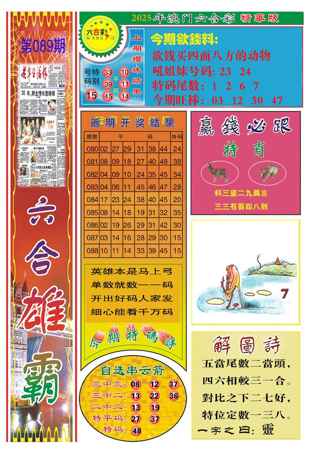 2025089期六合雄霸