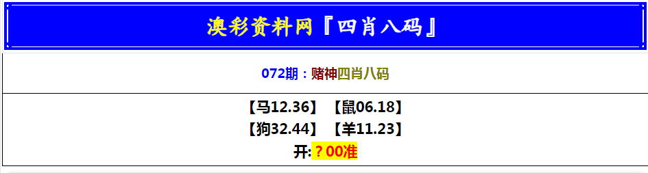 2025072期赌神四肖八码