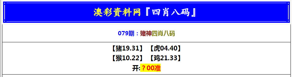2025079期赌神四肖八码