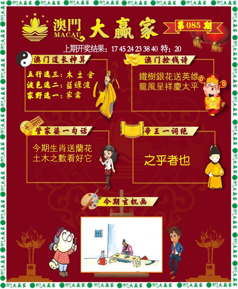 2025085期大赢家