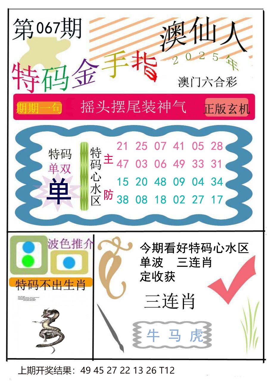 2025067期特码金手指
