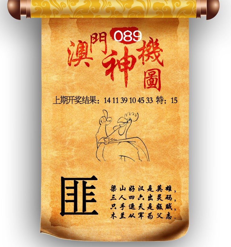 2025089期澳门神机图