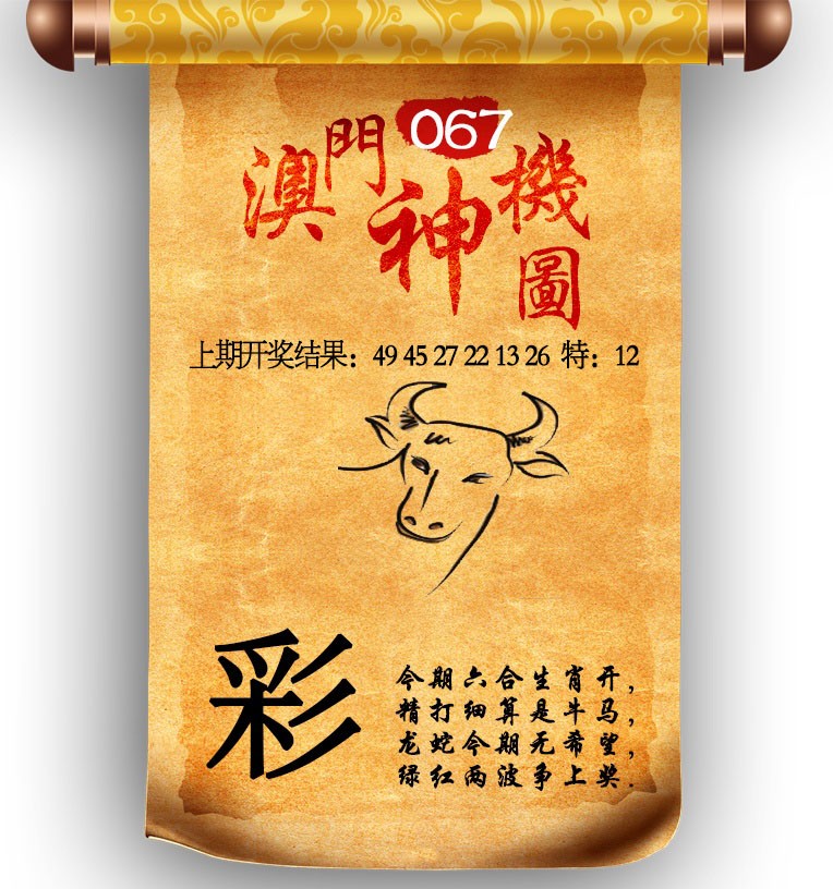 2025067期澳门神机图
