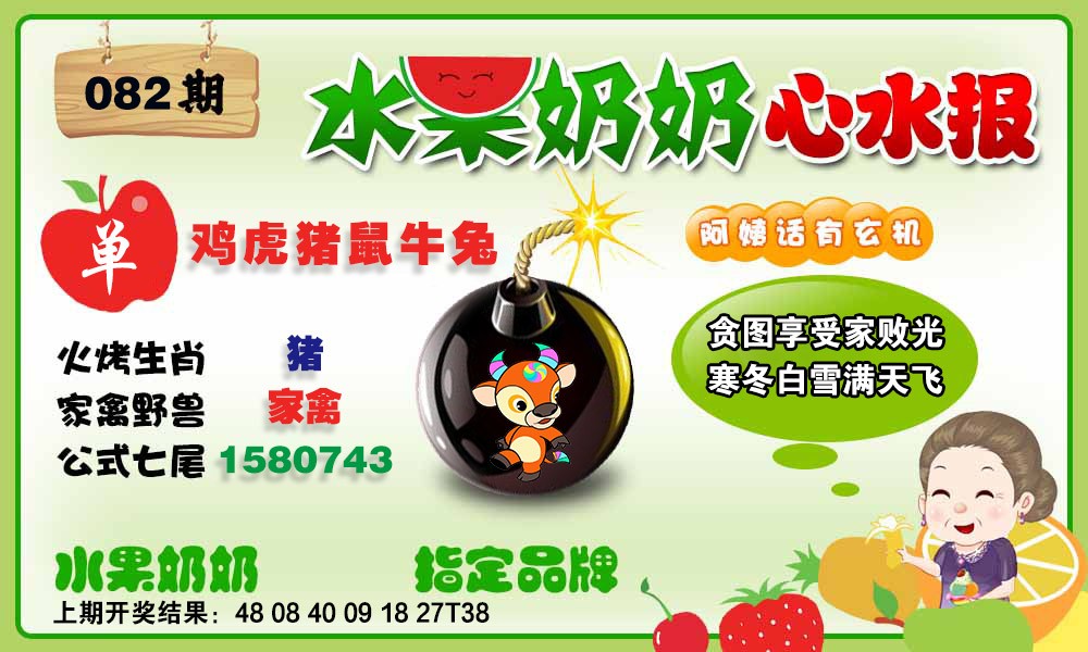 2025082期水果心水报