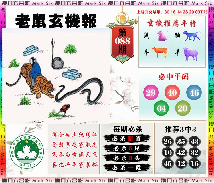 2025088期老鼠玄机报