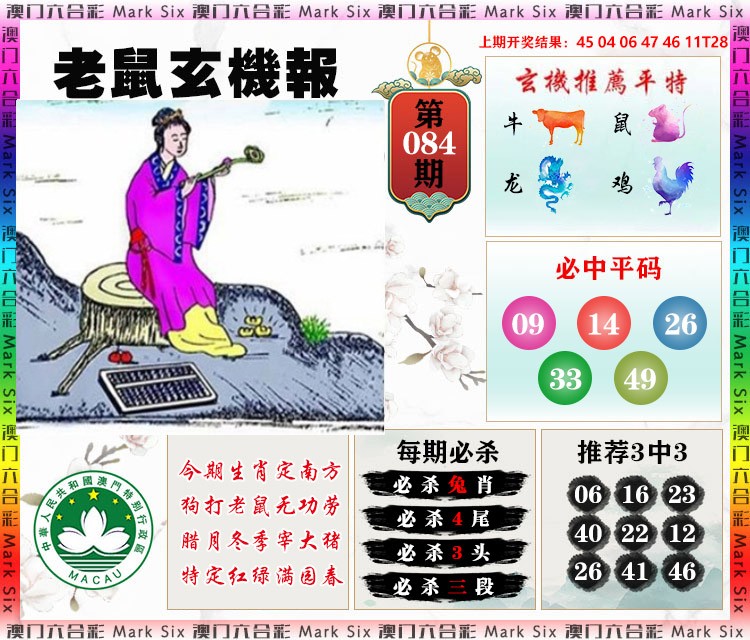 2025084期老鼠玄机报