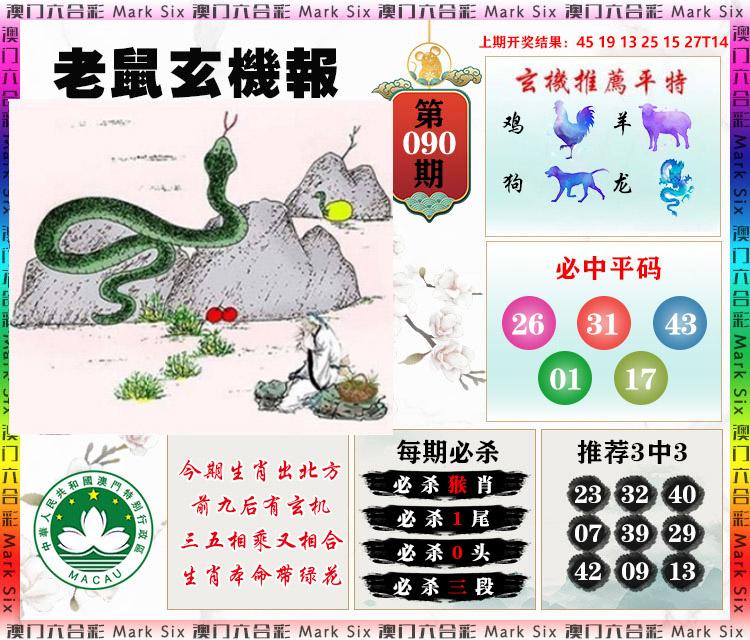 2025090期老鼠玄机报