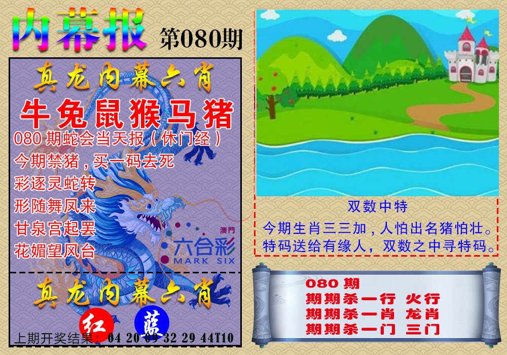 2025080期真龙内幕报