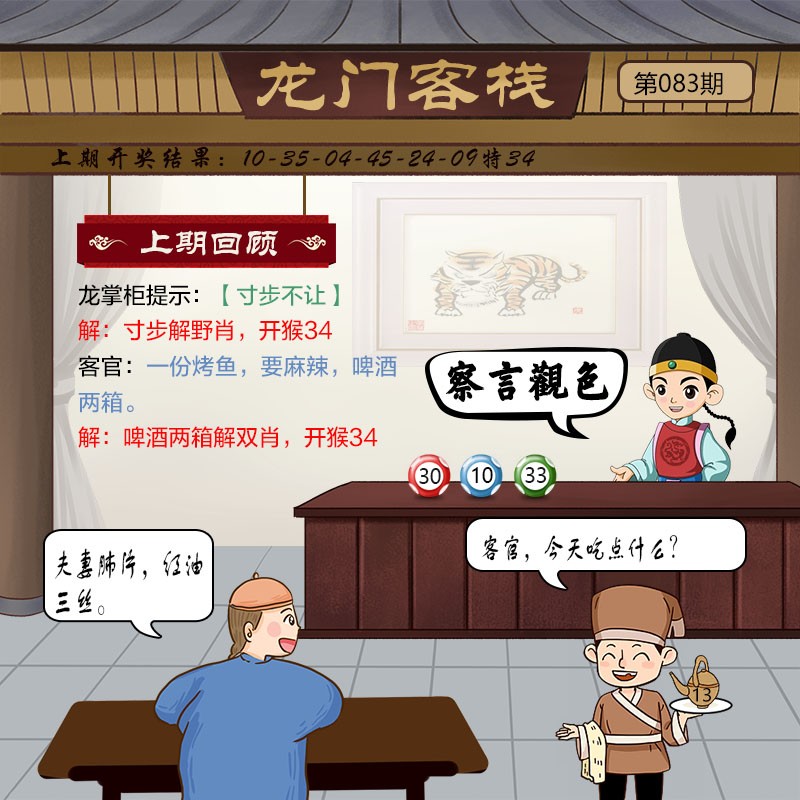 2025083期龙门客栈
