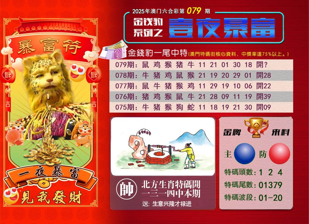 2025079期一夜暴富