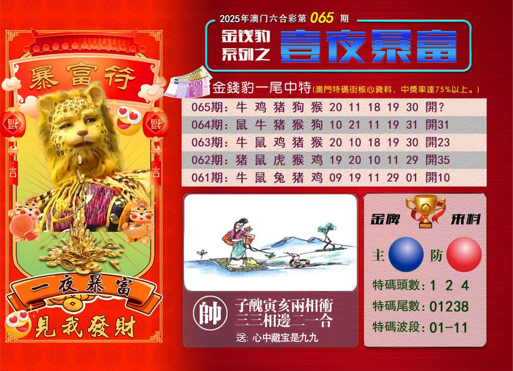 2025065期一夜暴富