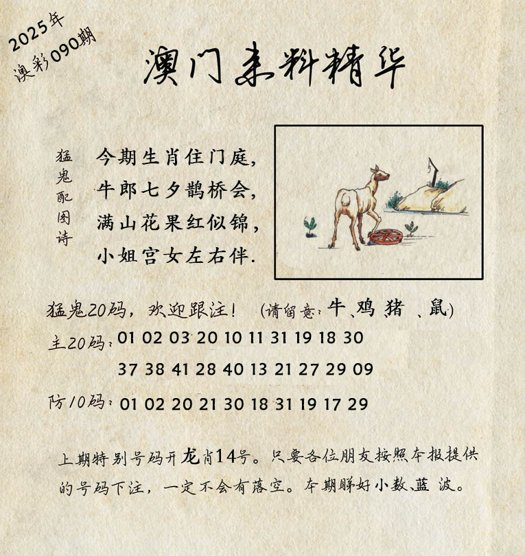 2025090期澳门来料精华