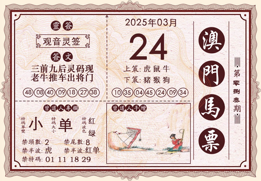 2025083期澳门马票