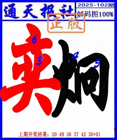2025102期解码图