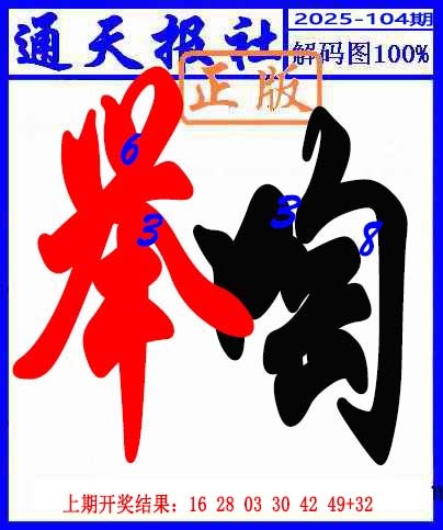 2025104期解码图
