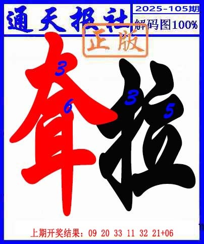 2025105期解码图