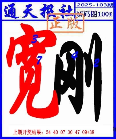 2025103期解码图