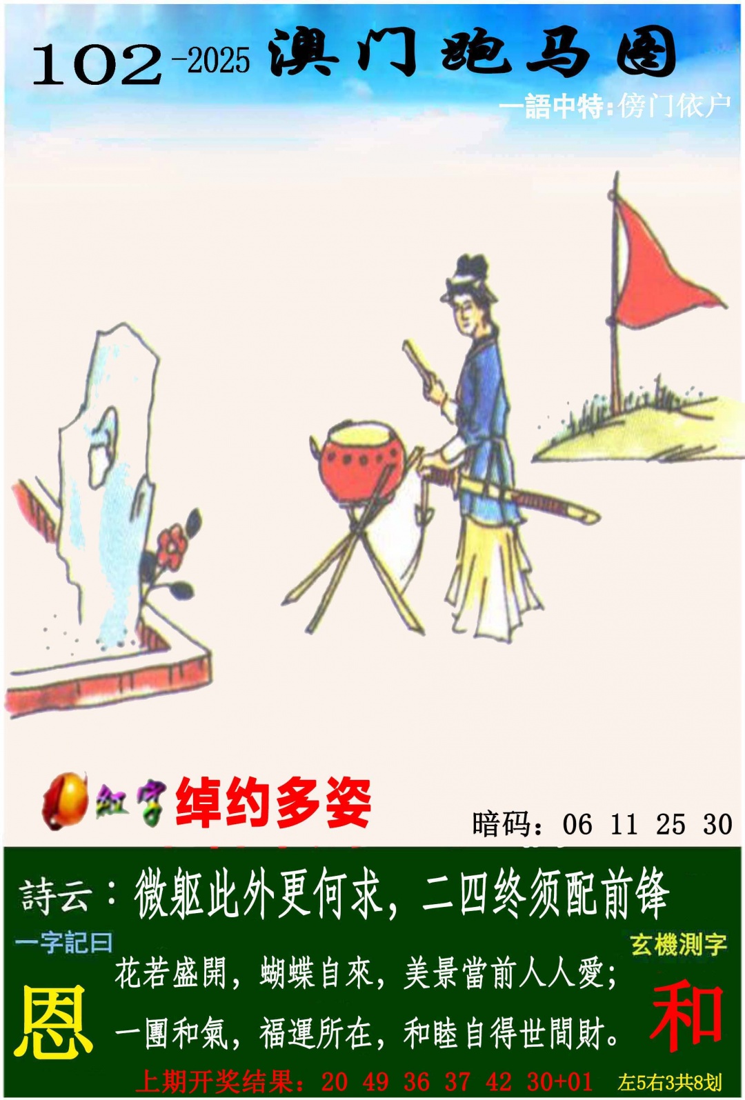 2025102期跑马图