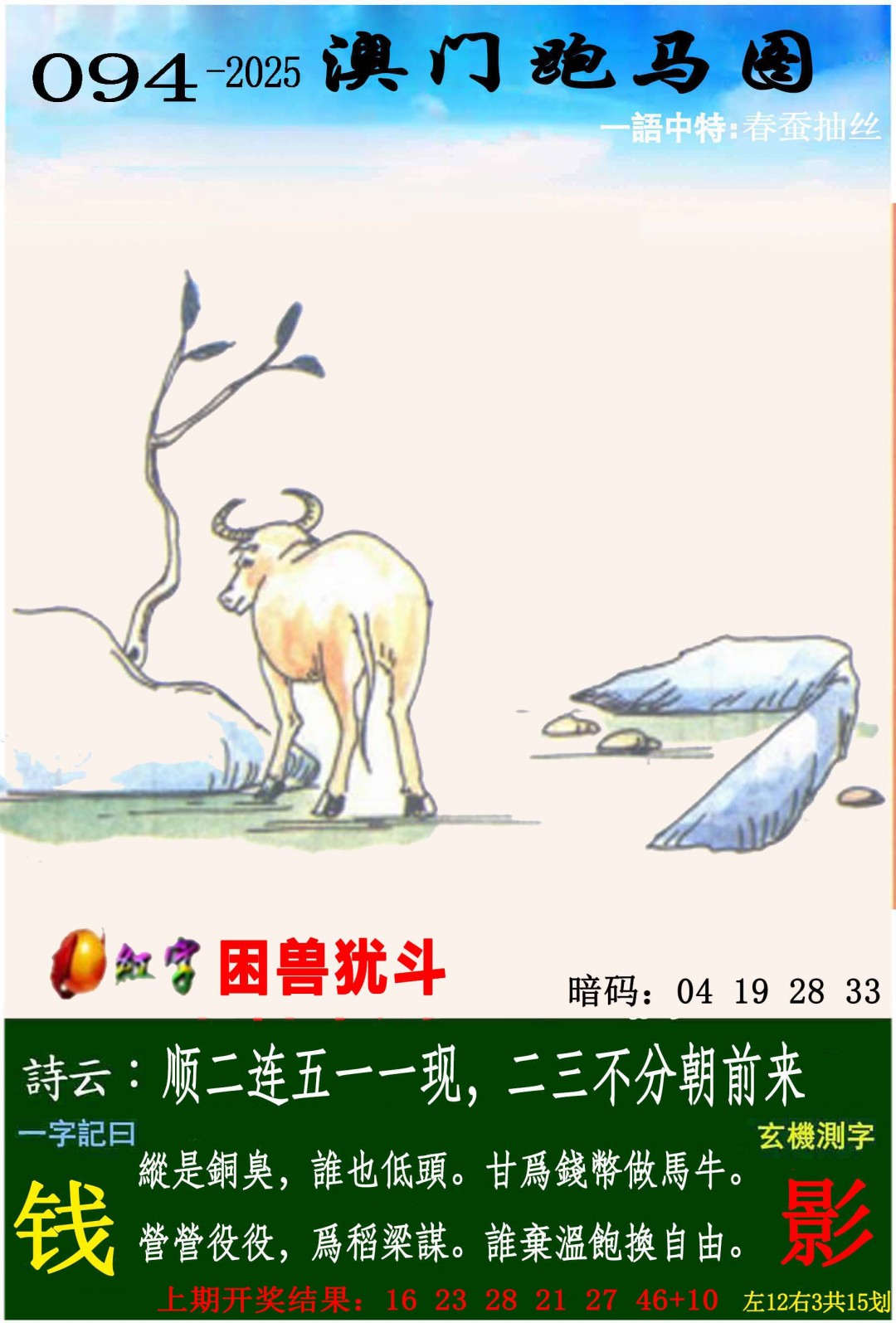 2025094期跑马图