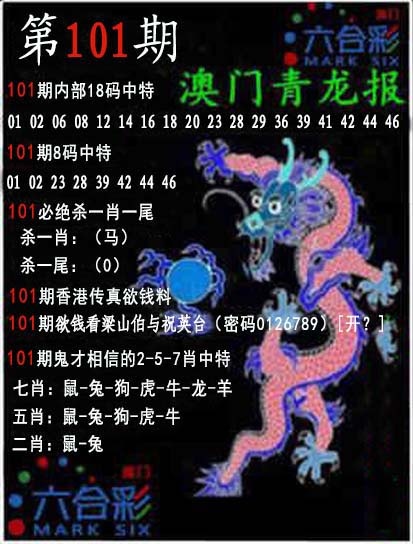 2025101期青龙报