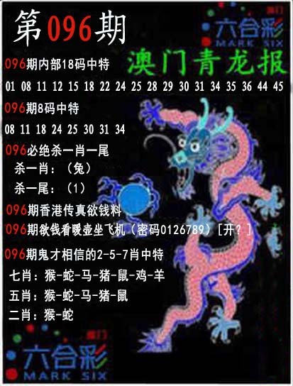 2025096期青龙报