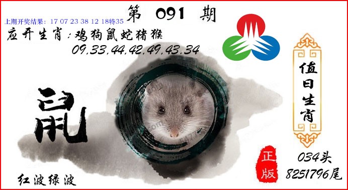 2025091期值日生肖