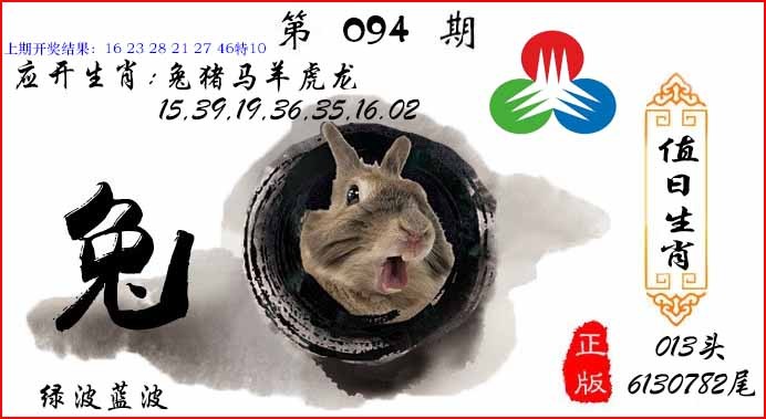 2025094期值日生肖
