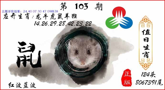2025103期值日生肖