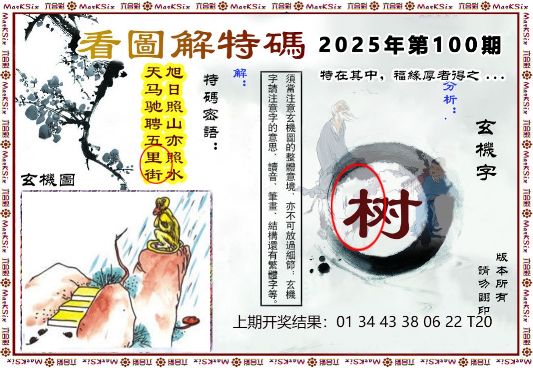 2025100期看图解特码