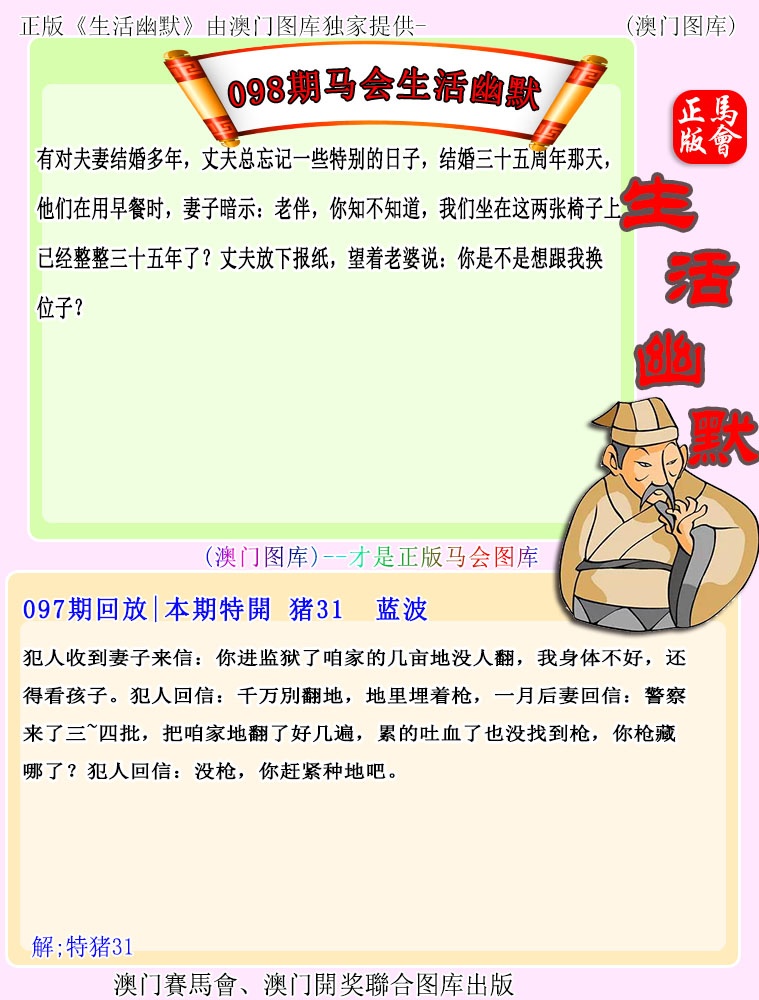 2025098期马会生活幽默