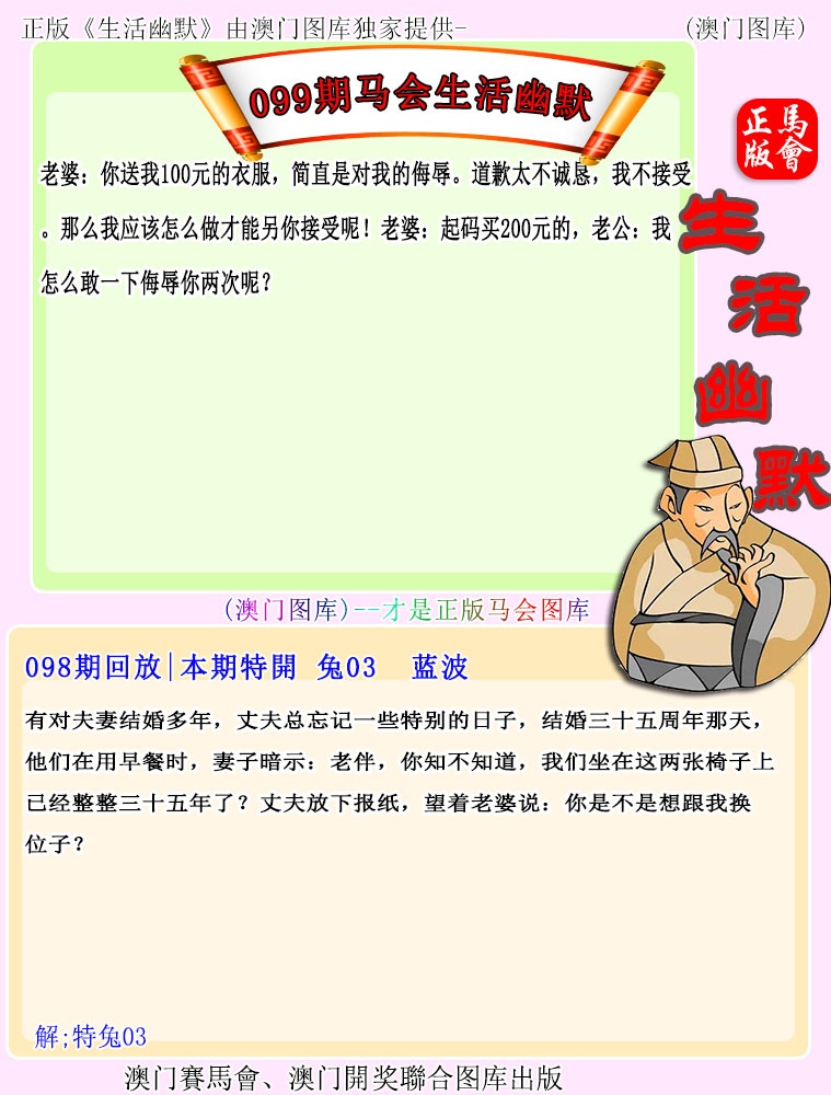 2025099期马会生活幽默
