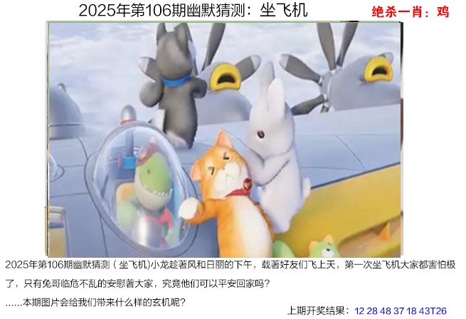 2025106期幽默猜测