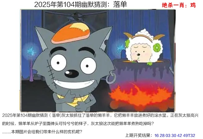 2025104期幽默猜测