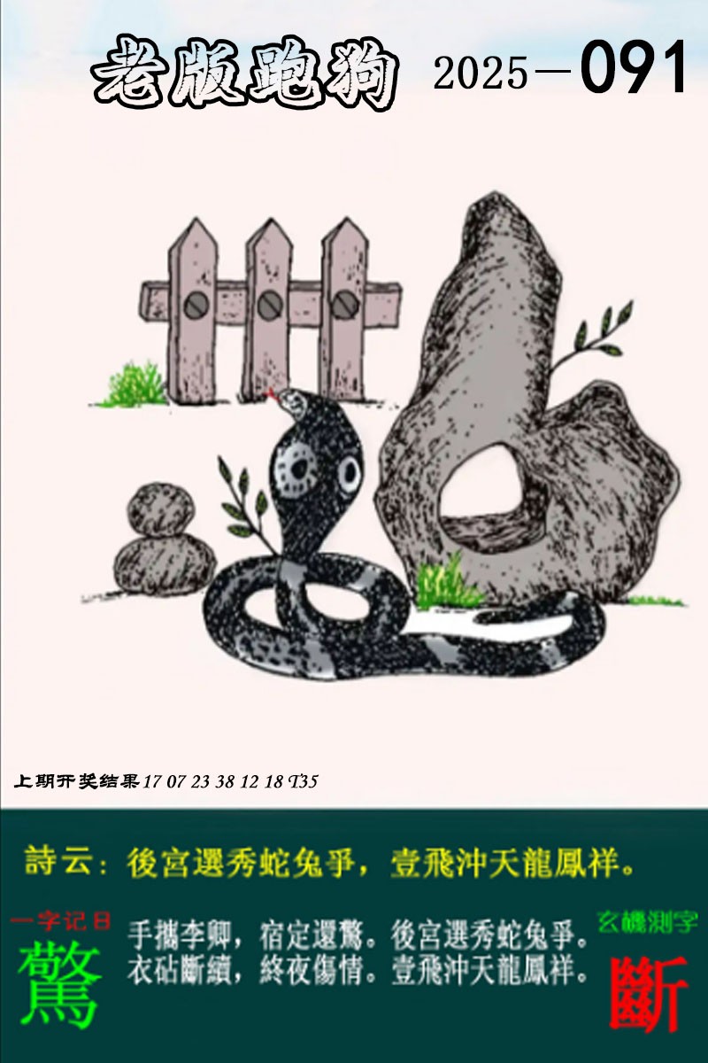 2025091期老版跑狗图
