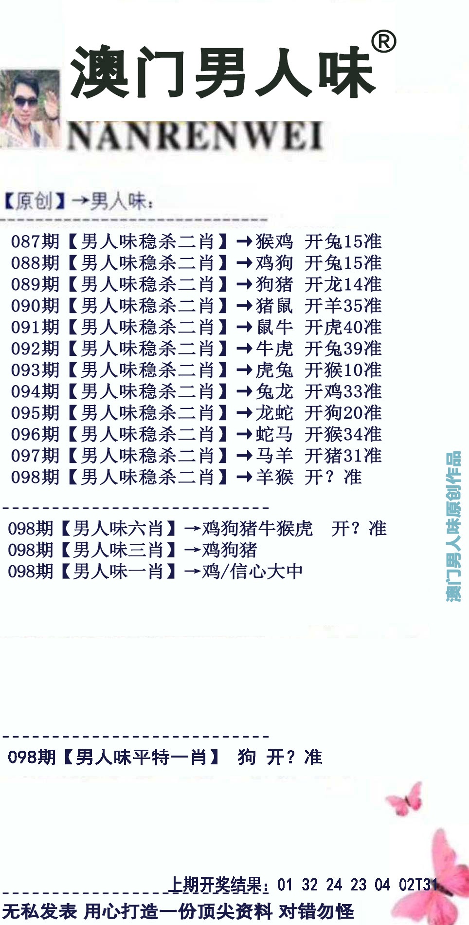 2025098期男人味