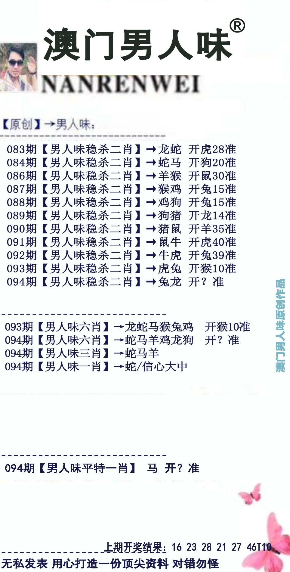 2025094期男人味
